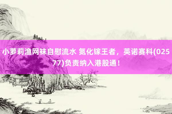 小萝莉渔网袜自慰流水 氮化镓王者，英诺赛科(02577)负责纳入港股通！